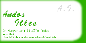 andos illes business card